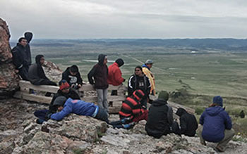The cultural trip included stops at both Bear Butte and Harney Peak.