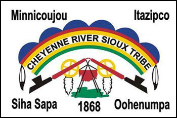 South Dakota reservations - Cheyenne-River-Sioux-Tribe flag