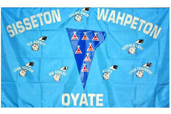 South Dakota reservations - Sisseton Wahpeton Oyate flag