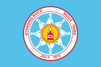 South Dakota reservations - Standing Rock Sioux Tribe flag
