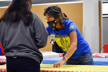 St. Joseph’s Indian School Gifts Female Students with Customized Ribbon Skirts