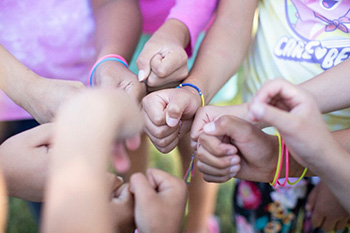 St. Joseph’s Indian School students stand together to bring awareness to Mental Health Awareness Month!