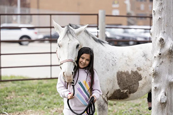 April 30, 2026 is National Therapy Animal Day! The Equine Therapy horses at St. Joseph’s Indian School play a large role in helping students heal and navigate big emotions.