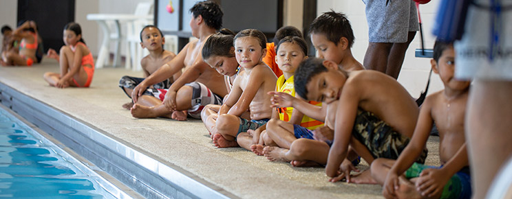 Native American children having fun during Rising Eagle Day Camp.