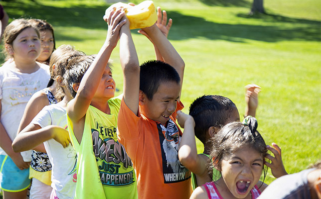 It’s easy to cool off when camp is filled with fun water activities and games!